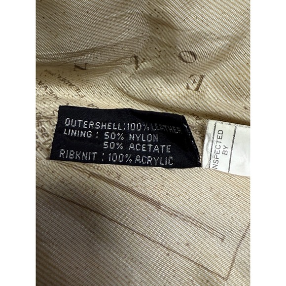 G-III Dark Brown Leather Bomber Jacket Suede-like SZ Medium Aviator - Picture 7 of 10